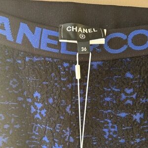 CHANEL WITH TAGS brand new - Black and Blue Leggings